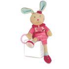 Peluche d'activités - BABYNAT - Perle le Lapin - Rose - Fille - Dès la naissance