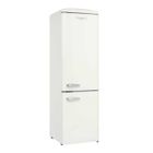 FrigeluX CB255RCA++ : réfrigérateur combiné rétro 244 L, congélateur 63 L, design vintage crème élégant