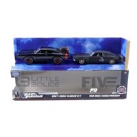 Voiture Miniature de Collection - JADA TOYS 1/32 - DODGE Charger Twin Pack - Fast and Furious - 1970 - Black - 32909BK