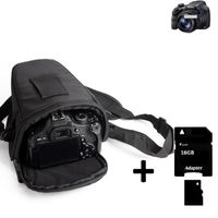 Housse protection pour Sony Cyber-shot DSC-HX350 Sacoche anti-choc caméra étanche imperméable de pluie + 16GB mémoire