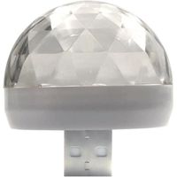 Mini lampe de nuit USB universelle en forme de boule de cristal pour éclairage de scène disco pour la maison Lumière LED colorée