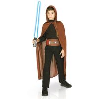 Déguisement Jedi STAR WARS pour enfant - RUBIES - Kit Blister Jedi - Cape, ceinture, sabre et tresse inclus
