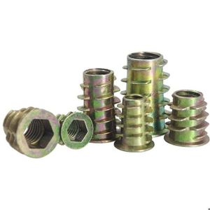 Lot De 30 écrous à Frapper M8x15mm - Pour Mobilier Bois - Tête Hexagonale Bronze - Uxcell