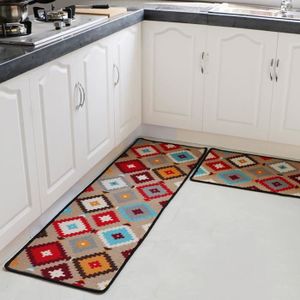 Levoberg Tapis de Cuisine Antid/érapant Tapis Cuisine Devant Evier Absorbant D/écoratif Lavable en Machine 40 60cm Chefs