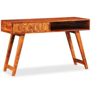 BUREAU  Bureau table meuble travail informatique d'écriture bois massif de sesham 118 cm 0502142