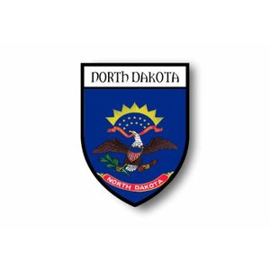 Autocollant Drapeau Montana USA – Pour Voiture Ou Moto – Blason Ville