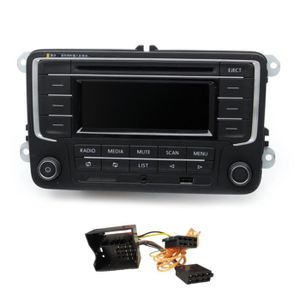 AUTORADIO VW Autoradio RCN210 + Adaptateur CD USB AUX MP3 pour Passat B6 Golf5 6 MK5 6 sans bluetooth
