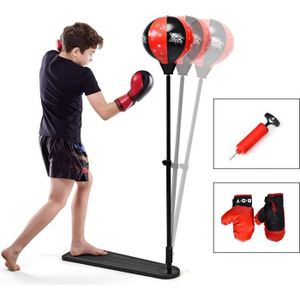 VEVOR Punching-Ball Adultes Sac de Frappe sur Pied de Boxe Hauteur Réglable  1,2 m