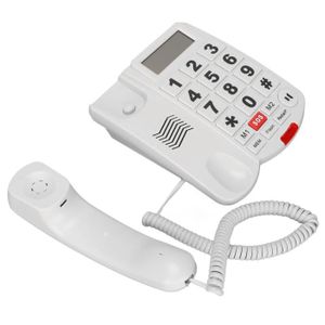 Téléphone fixe Téléphone filaire pour seniors malentendants - gro