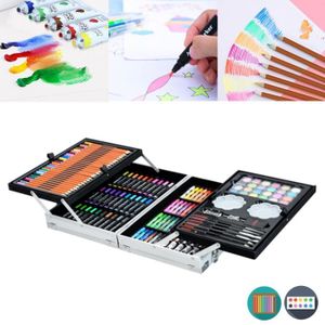 CRAYON DE COULEUR LZQ Set de 145 crayons de couleur - Mallette de co