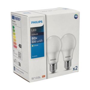 AMPOULE - LED Lot de 2 ampoules CorePro LED A60 E27 8W (=60W) 27