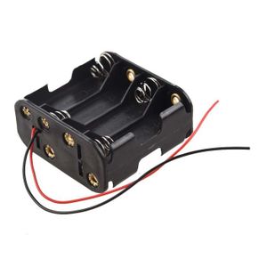 PILES Support-boite-boitier de batterie Noir Pouvoir contenir 8 piles AA (12v en tout)