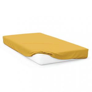 DRAP HOUSSE Drap housse bébé en JERSEY 60x120 cm jaune