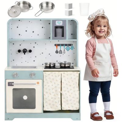 Dinette Barbecue En Bois – 45 Pièces Dont 29 Ingrédients Et 10 Cartes Menu – Jeu D'imitation Dès 3 Ans