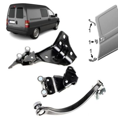 Galet Central Roulette Porte Coulissante Droite - Compatible Citroën Jumpy 2, Peugeot Expert 2, Fiat Scudo 2 (2007-2016) | Réf. 1498207080 / 9033T9