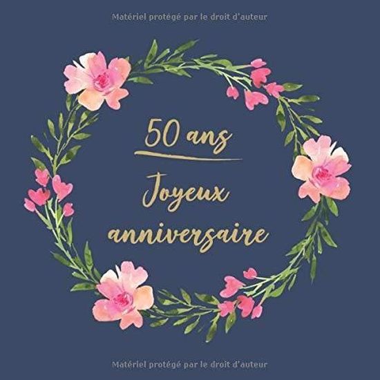 Livre D Or 50 Ans Anniversaire 110 Pages Format 21 X 21 Cm Fabrique En France Cdiscount Beaux Arts Et Loisirs Creatifs