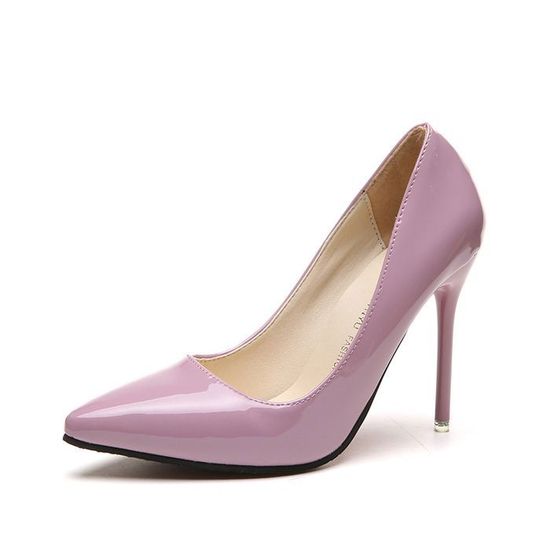 MJIASIAWA Chaussures Femmes Talon Aiguille Pointues à Enfiler - Hauteur Talon 12cm