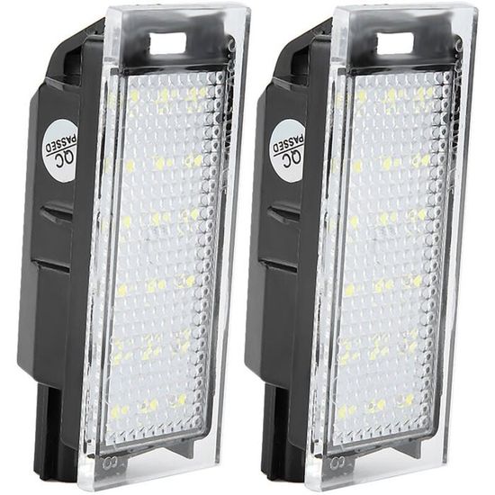 Lot 2 Ampoules LED Plaque Immatriculation Blanc Xénon Canbus Peugeot Citroën - Sans Erreur