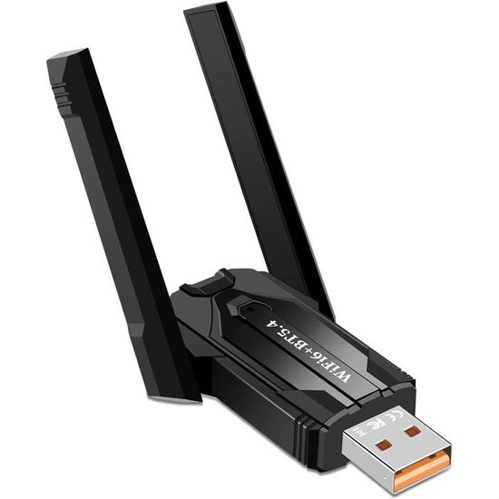 Adaptateur USB WiFi 6 AX900 – Double Bande 2,4 GHz/5 GHz, 900 Mbps, Plug & Play Win10/Win11