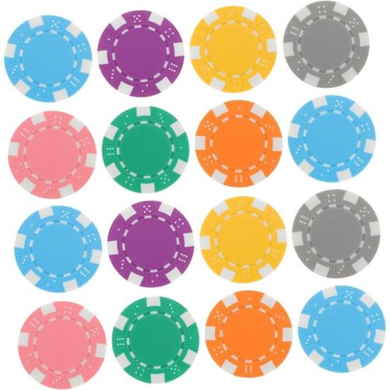 600 Jetons De Poker Miniatures - 6 Couleurs - Lot De 600 Pièces En Plastique