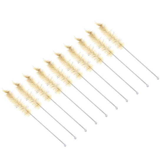 Lot De 10 Brosses Nettoyage Paille 30cm - 5 Tailles Pour Bouteilles, Pailles Et Tubes