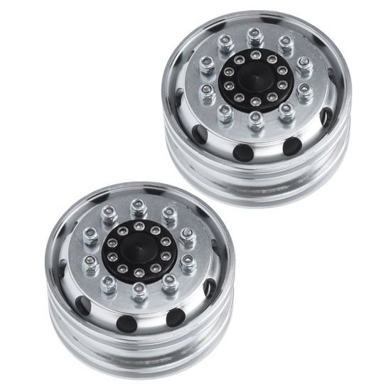 KEEDA Pneus et roues RC 57 mm, jante Micro Beadlock de 1,0 pour pièces de mise à niveau 1/18 TRX4M 1/24 RC Crawler Car Axial SCX24 FMS FCX24 (A, doré