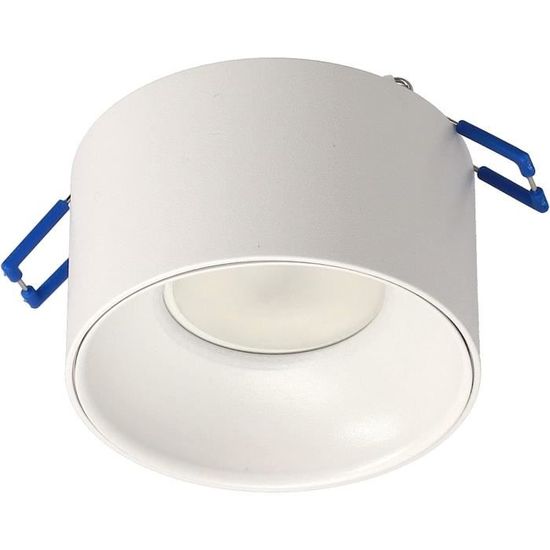 SHINEOFI Cadre Encastré Métal Noir Pour Spot LED GU10 MR16 - Finition Élégante & Robuste