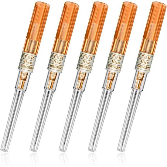 10 Aiguilles De Piercing Creuses 14G - Acier Inoxydable - Pour Nez, Oreille, Corps - Jetables, Emballées Individuellement