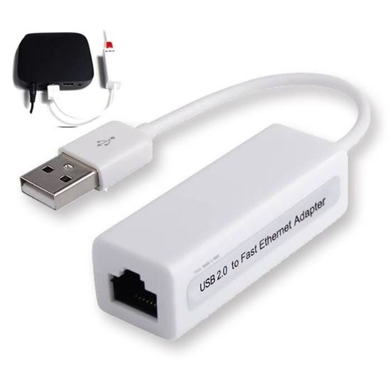 Carte réseau - TD® - USB 2.0 - Plug and Play - Filaire - 100 Mbps ...