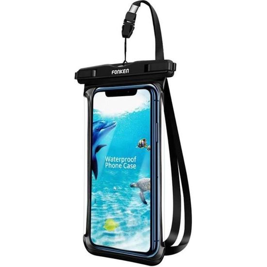 Pochette de téléphone étanche flottante, étui de protection universel étanche IPX8 pour sac sec sous-marin de natation pour iPhone 16 15 14 Pro Max 13 Pro 12 11 Samsung S23 S22 Huawei