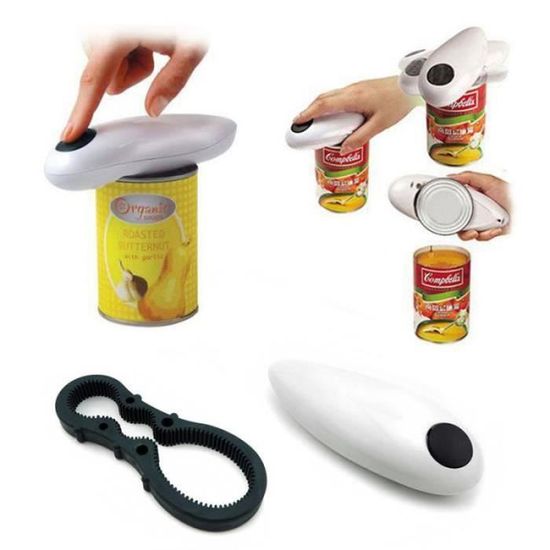 Ouvre-Boîte Électrique One-Touch - Gain De Temps Et Confort Pour Arthrite Et Mains Faibles