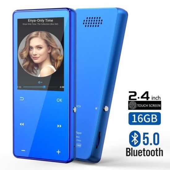 BL21156-16Go Lecteur Bluetooth 5.0- 2.5D Miroir Écran Tactile MP3-MP4-MP5 Player Baladeur Super Sonore Vidéo FM Radio(Soutien Ca