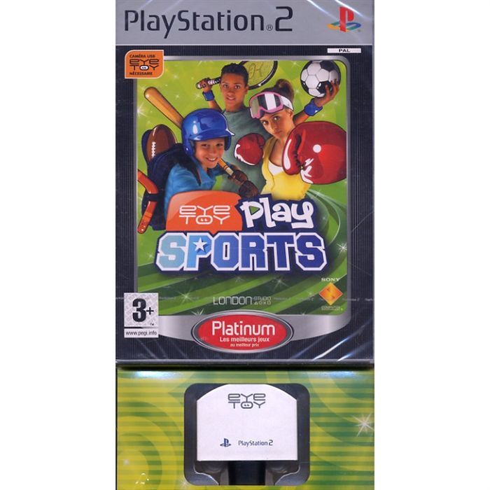 Sony Eye Toy Play Sport Platinum + Caméra Pour PlayStation 2