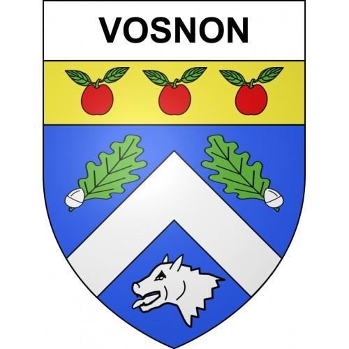 Vosnon 10 ville sticker blason écusson autocollant adhésif Taille 8