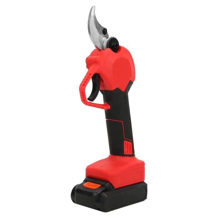NAKESHOP Sécateur Coupe Branche électrique - sans fil coupe 600W (2 pcs Batterie 1 pc Chargeur)