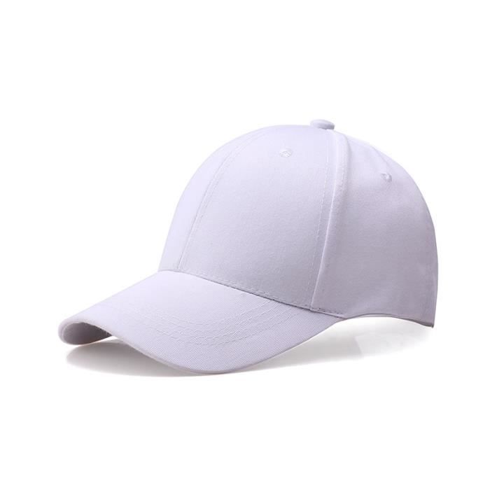 10pcs CASQUETTE Homme Femme Chapeau de Soleil Voyage de Plein Air Blanc