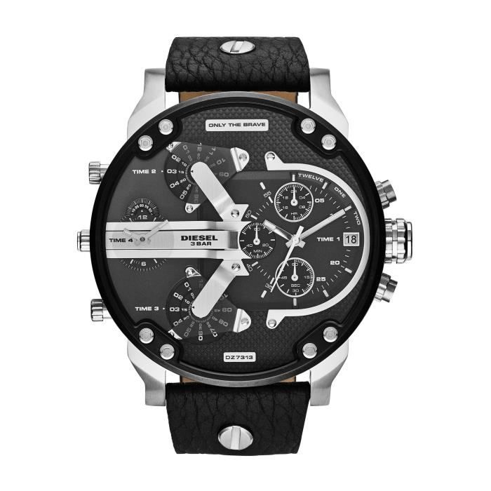 Diesel Montre D'Homme DZ7313 M. Daddy 2.0 cadran noir chronographe pour homme