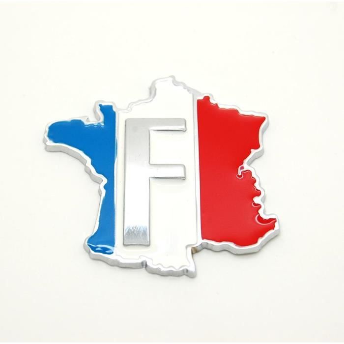 Sticker 3D en métal logo France