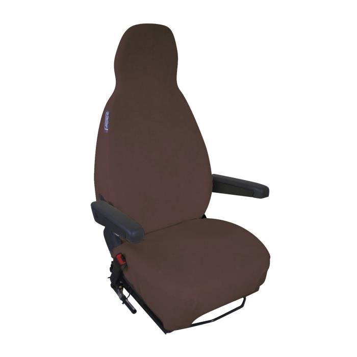 Housse de sièges éponge coton extensible Chocolat