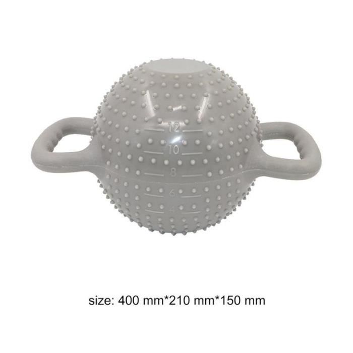 Yoga Fitness bouilloire cloche 4-12LB réglable eau Kettlebell haltère Double poignées Pilate exercice - Modèle: Beige -