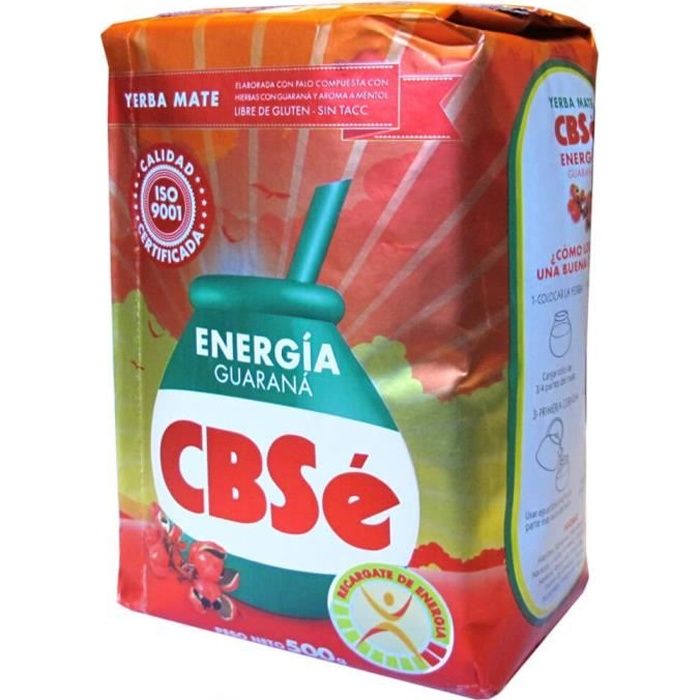 Yerba Mate CBSé Energie de guarana 500g