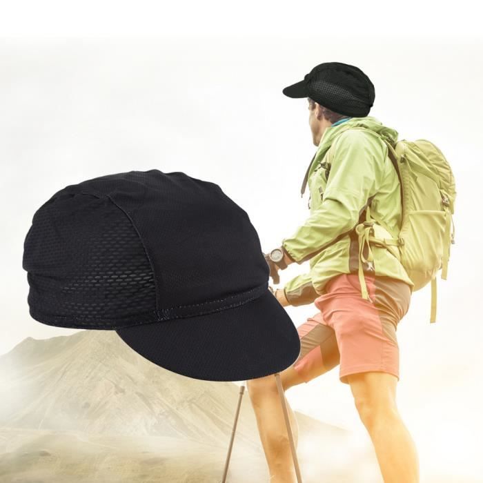 Casquette de vélo élastique pour l'extérieur, casquette de vélo en polyester, pour endommager les accessoires de sport et