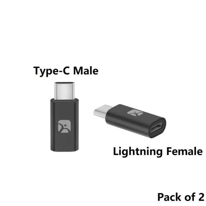 Accessoires Téléphone,Adaptateur USB type c femelle vers Lightning mâle,PD 18W Charge rapide et - Type USB-C Adapter