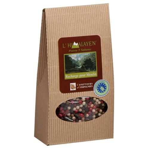 Poivre 5 saisons Bio - recharge de moulin 125 g…