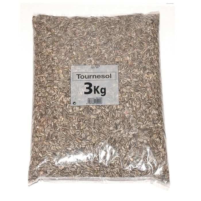 RIGA Graines de tournesol pour oiseaux 3 kg
