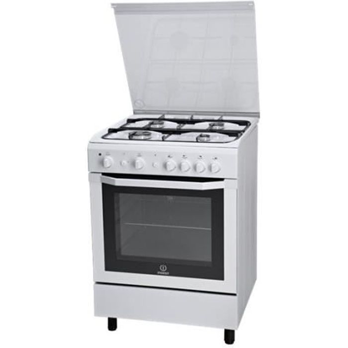 Indesit I6GG1F(W)-I Cuisinière pose libre largeur : 60 cm profondeur : 60 cm hauteur : 85 cm blanc