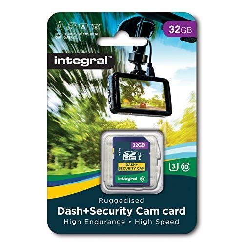 Integral - SD HC 32Go, Carte Mémoire Haute Endurance pour Dashcam Enregistreur de Conduite, Très Haute Vitesse jusqu'à 95Mb-s