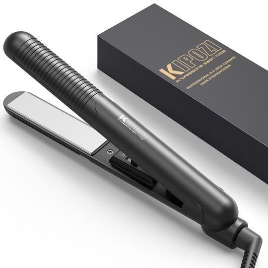 KIPOZI Lisseur Cheveux avec Plaque en Céramique Lisser et Boucler Tous les Types de Cheveux, Chauffage Instantané, Cadeau de Noël