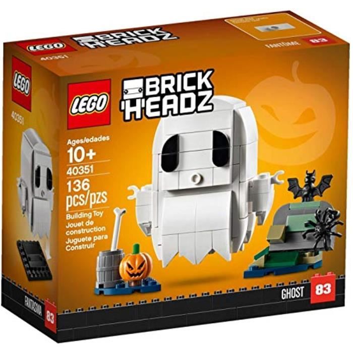 Jeu D'Assemblage LEGO BX58R BrickHeadz Halloween Fantôme 40351 Kit de construction (136 Pièces