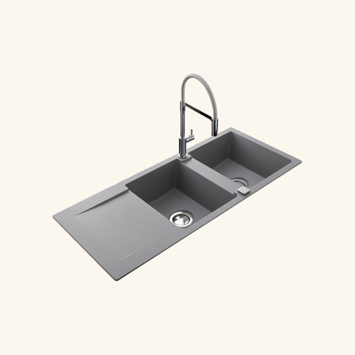 Evier LUISINA EPURE Croma 2 cuves EV2821022
